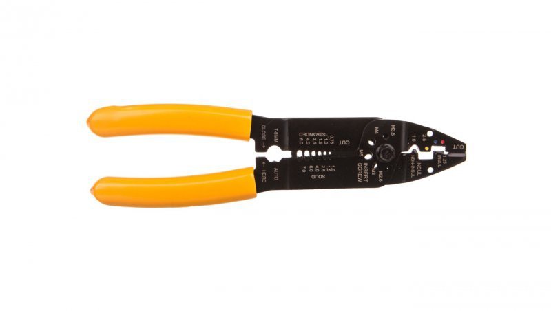 Szczypce do zaciskania końcówek 210mm zakres 1,0-7 mm2 32D404