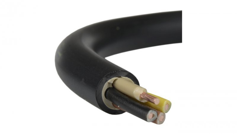 Kabel prądowy YKY 0,6/1kV 4x2,5 drut do ziemi Elektrokabel /50m/