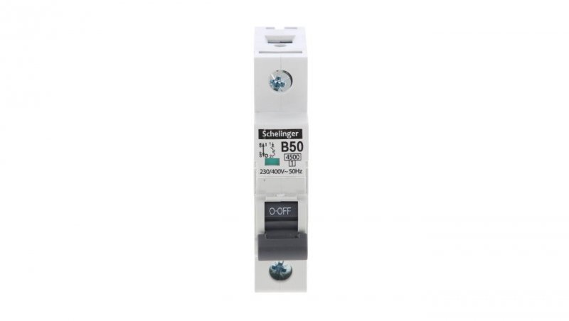 Wyłącznik nadprądowy 4,5KA 1P B 50A Schelinger A02-G7-1P-B50