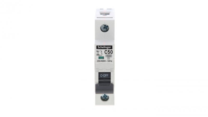 WYŁĄCZNIK NADPRĄDOWY 4,5KA 1P C 50A SCHELINGER A02-G7-1P-C50