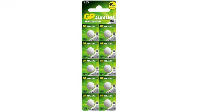 Bateria alkaliczna do zegarka LR54 189 1,5V GP BLISTER 10szt.