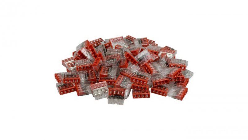 Szybkozłączka 4x 0,5-2,5mm2 na drut 450V/24A ORYGINALNA woreczek 10szt. 2273-204