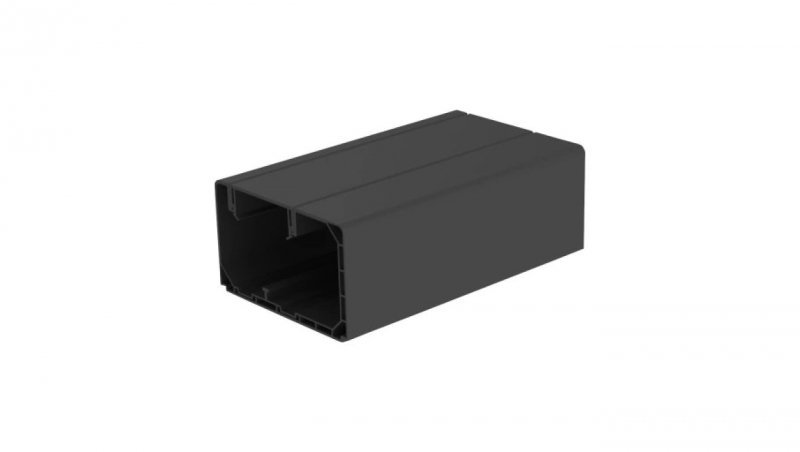 Kanał parapetowy dwuścienny PK czarny 90x55 IK07 KOPOS do instalacji modułów 45x45mm Mediabox / 2 m /