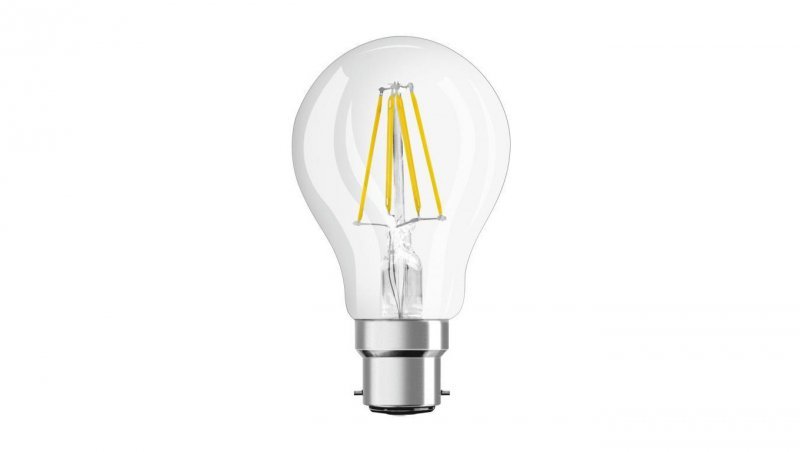 Żarówka LED A60 B22d 4W = 40W 470lm 2700K Ciepła FILAMENT Biała LEDVANCE