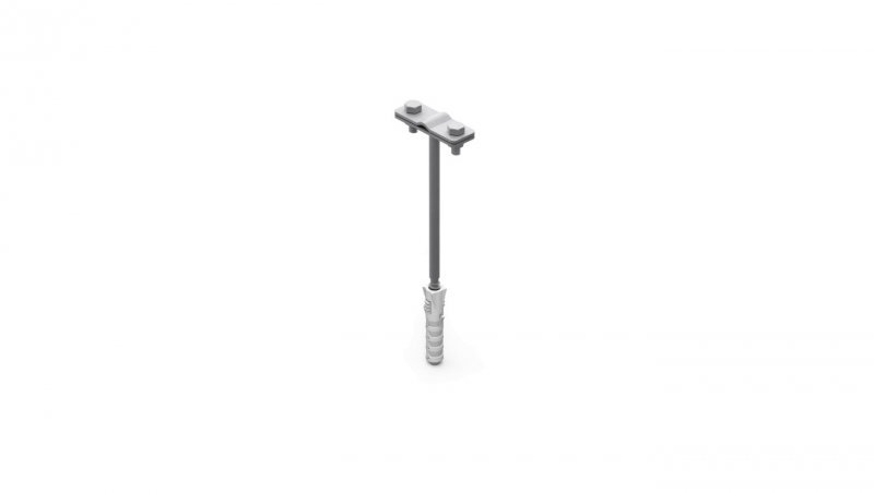 Uchwyt z kołkiem wkręcany fi 12mm L-250mm ocynk ogniowy 12.4 OG /91200402/