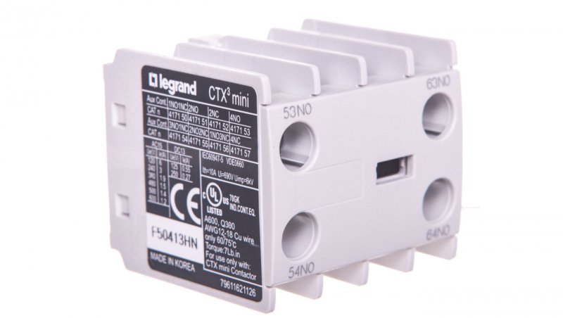 Styk pomocniczy 2Z montaż czołowy CTX3 MINI 417151 /15 szt./
