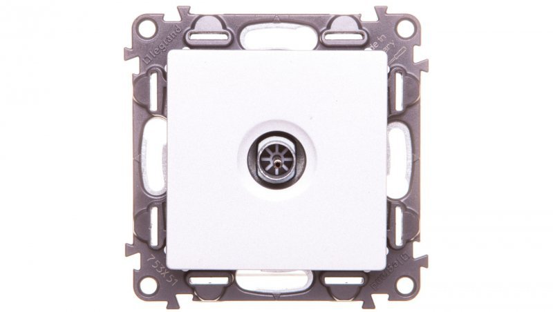 VALENA LIFE Gniazdo antenowe TV końcowe aluminium 753351