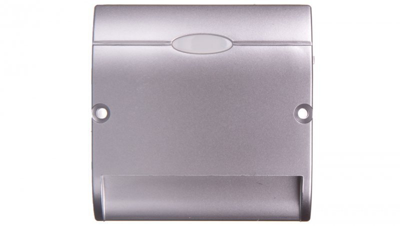 Simon Basic Łącznik hotelowy pojedynczy z podświetleniem 10A 250V srebrny mat BMWH1.02/43