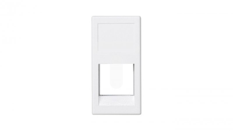 Simon Connect Płytka K45/2 1x RJ bez osłon 225x45mm 3M OCK czysta biel KA045/9
