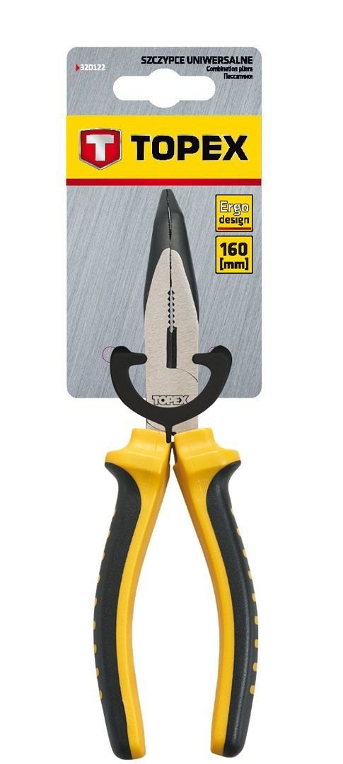 Szczypce wydłużone wygięte 160mm stal CS 32D103