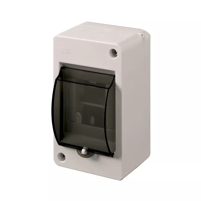 Rozdzielnica modułowa 1x4 natynkowa IP30 MINI S-4 z pokrywą dymną 2304-01