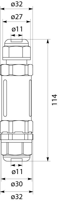 Złączka kablowa hermetyczna 5x2,5mm2 16A 250V IP68 SPN 525 39.525