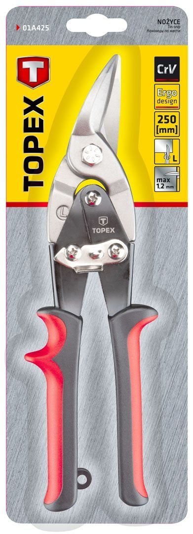 Nożyce do blachy 250mm lewe 01A425