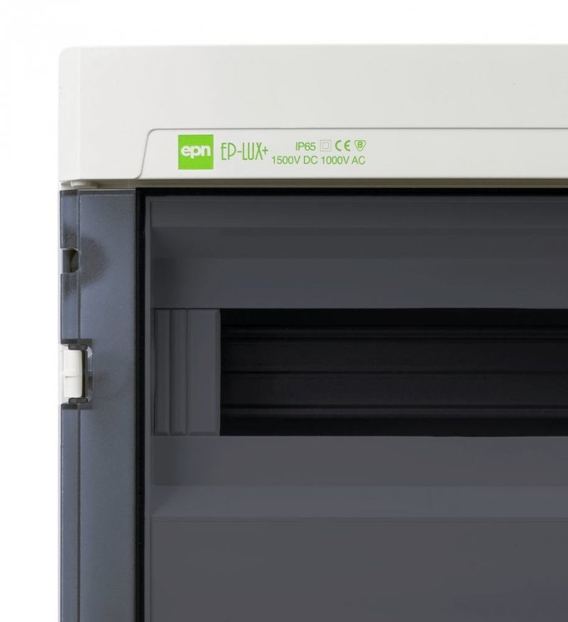 Rozdzielnica hermetyczna EP-LUX natynkowa 1x12 1500V DC 1000V AC PE+N dymny IP65 1954-01