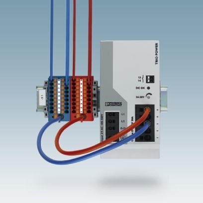 Blok rozdzielczy PTFIX 6/18X2,5-NS35 VT, filetowe złącze przemysłowe - 18 punktów przyłączeniowych o przekroju 2,5mm2