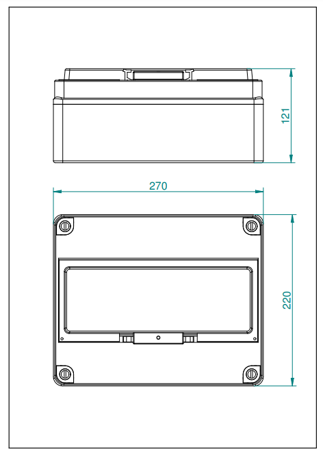 Rozdzielnica hermetyczna HERMETICA RN 1x12+1 400V AC 1000V DC PE+N dymny IP65 2207-01
