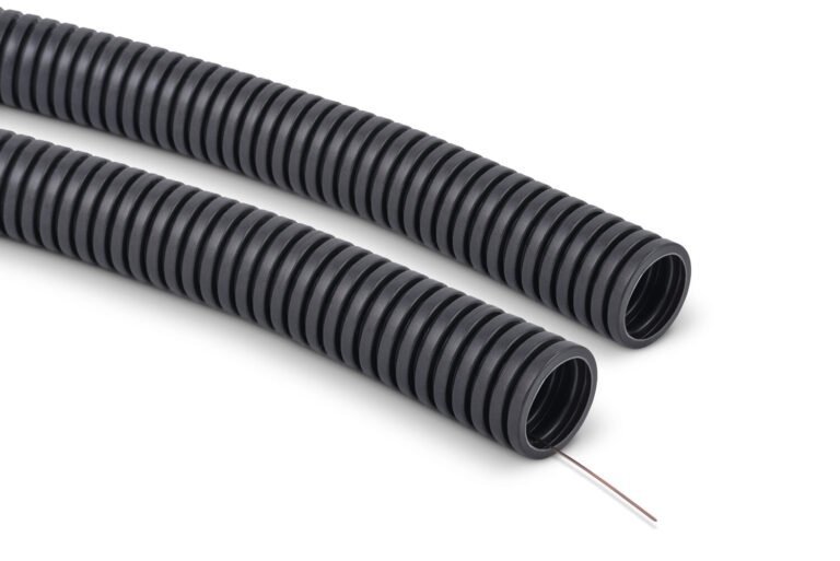 Rura karbowana PVC 750N z pilotem fi20/16mm szara RKSSP 20/16 10342 /100m/