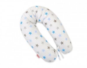 Poduszka ciążowa Longer- Gwiazdy szaro-niebieskie
