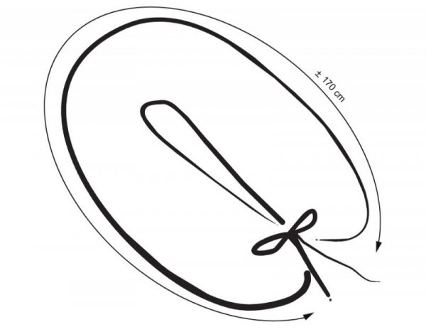 Poduszka ciążowa Longer- Białe grochy na brązie
