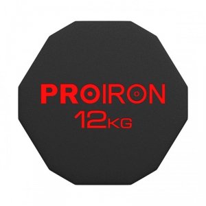 PROIRON PRKRD12K Hex Dumbbell, 12.00 kg, 1 pcs, 12 kg, Black