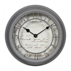 Zegar ścienny Romance Grey 22 cm
