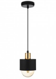 Lampa wisząca BerlinStil 12 cm cz-miedź