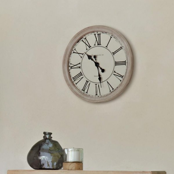 Zegar ścienny vintage Pawlaunia 48 cm