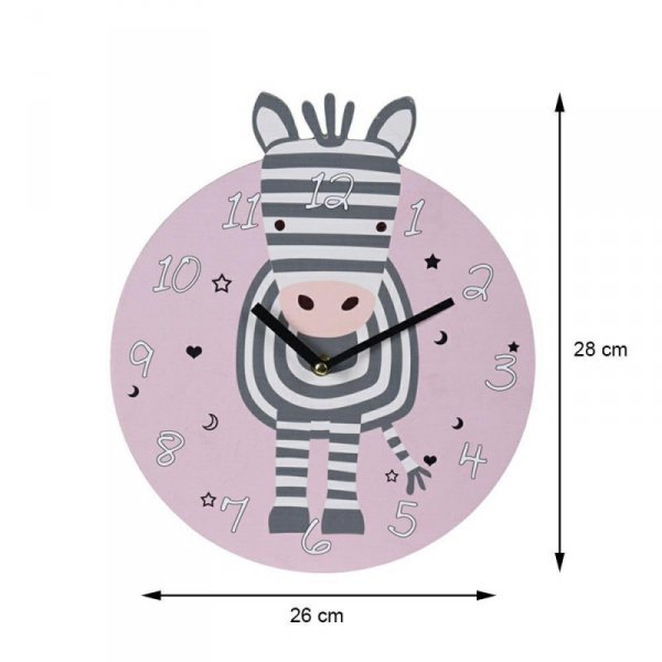 Zegar ścienny okrągły Zebra