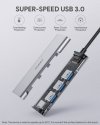 AUKEY CB-C94 aluminiowy HUB USB-C | Ultra Slim | 4w1 | 4xUSB 3.1