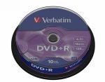 Verbatim DVD+R 16x 4.7GB 10P CB           43498