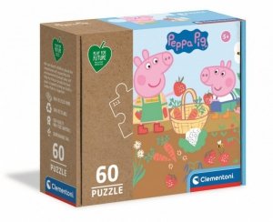 Clementoni Puzzle 60 elementów Play For Future Świnka Peppa