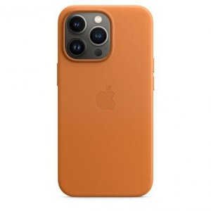 Apple Etui skórzane z MagSafe do iPhonea 13 Pro - złocisty brąz