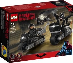 LEGO Klocki Super Heroes 76179 Motocyklowy pościg Batmana i Seliny Kyle