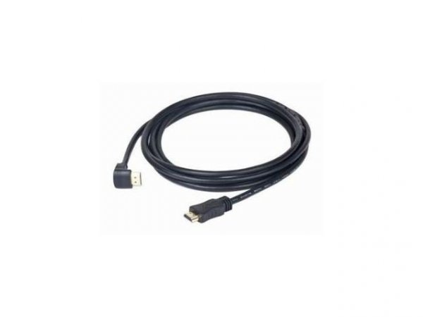 Gembird Kabel HDMI-HDMI v2.0 3D TV High Speed Ethernet 3M kątowy 90&#039;&#039; (pozłacane końcówki)