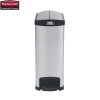 Kosz Slim Jim® Step-On 50L Metal stainless steel End Step Style / black