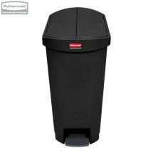 Kosz Slim Jim® Step-On 50L Resin Containers End Step Style black