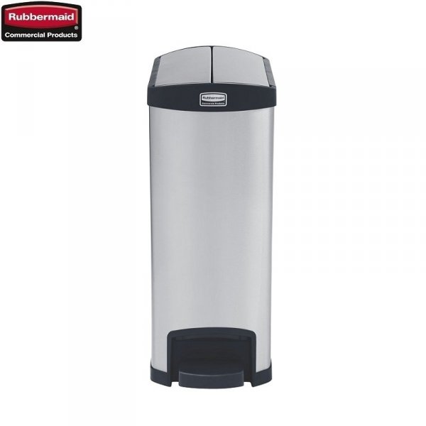 Kosz Slim Jim® Step-On 50L Metal stainless steel End Step Style / black
