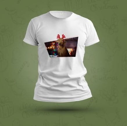  Świąteczna koszulka ze Zwierzakiem - Damska