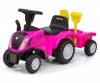 Jeździk traktorek  New Holland T7 Traktor różowy