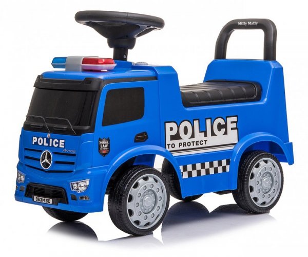 Jeździk pchacz  MERCEDES ANTOS - Policja niebieski