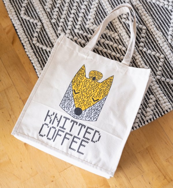 Torba Bawełniana KNITTED COFFEE &quot;Lisek&quot; :) 
