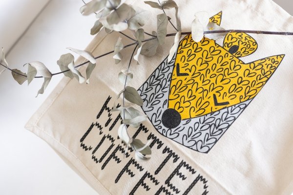 Torba Bawełniana KNITTED COFFEE &quot;Lisek&quot; :) 