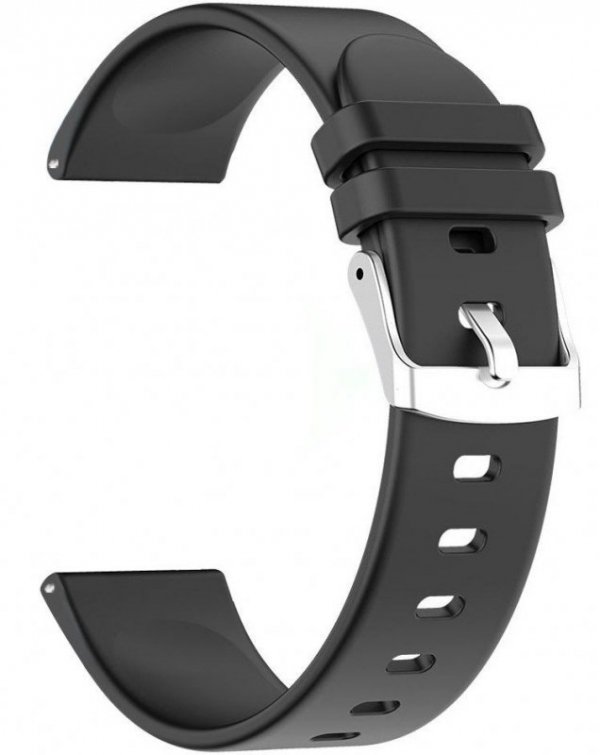 Pasek silikonowy do Smartwatcha 22 mm CZARNY RNCE40 SW010 KW19 PS1A
