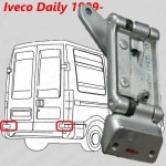 Original HINTEN HECKTÜR TÜRSCHARNIER UNTEN 270° Links / Rechts FÜR Iveco  Daily III IV 99-14 , 3801999 , 500324294 , 504027553