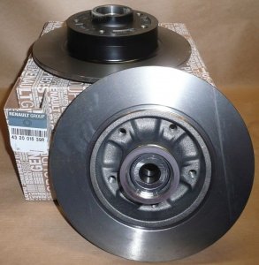ORIGINAL Renault Bremsscheiben + Radlager Satz MEGANE IV hinten 432007595R 432001539R 432001868R