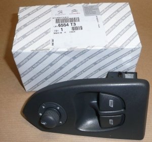ORIGINAL PSA Schalter Fensterheber Spiegel JUMPER III BOXER III DUCATO III vorne links 6554.T3