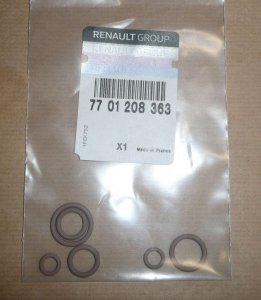 ORIGINAL Renault Dichtringsatz Klimaanlage CLIO III MODUS 7701208363