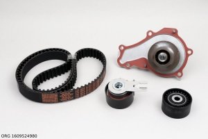 Original Zahnriemensatz Citroen Peugeot 1.4HDI 8V DV4TD + WP , 1609524980