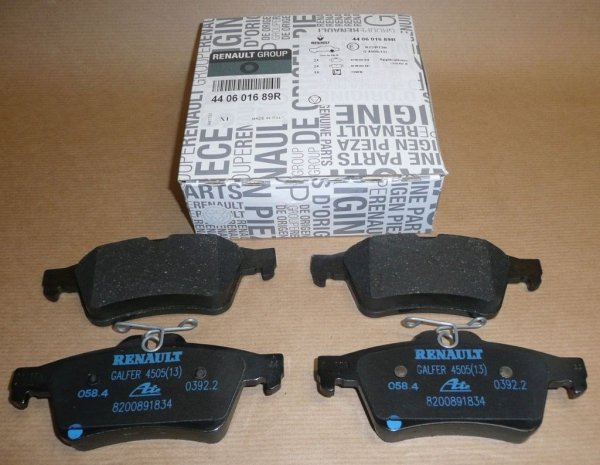 ORIGINAL Bremsbeläge Bremsbelagsatz RENAULT Laguna III hinten 440601689R