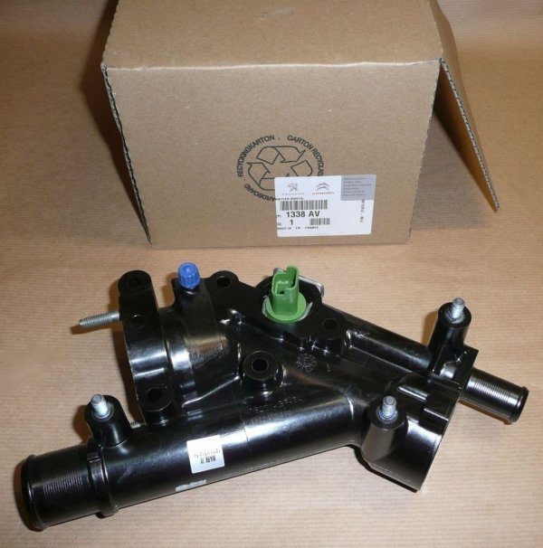 ORIGINAL Thermostatgehäuse + Sensor CITROEN C4 C5 307 308 406 407 607 2.0 , 1338AV , 1338.AV